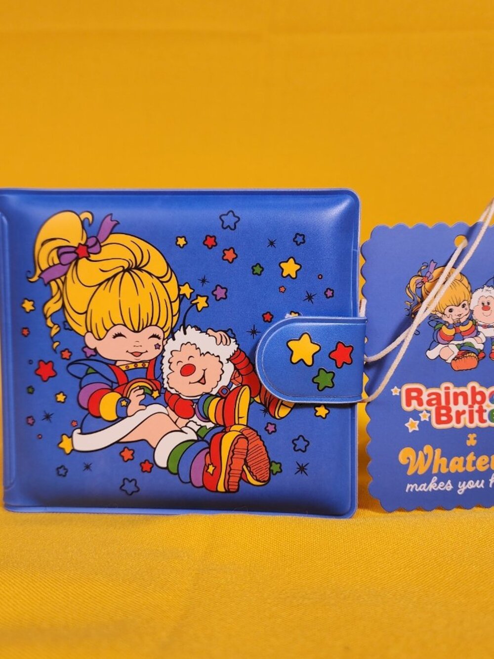 Whatever! Makes You Happy x Rainbow Brite Twink Padded Vinyl Snap Wallet NEW